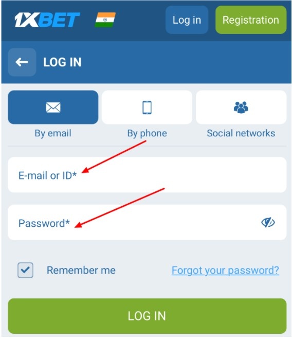 1xBet username and password 1xBet username and password